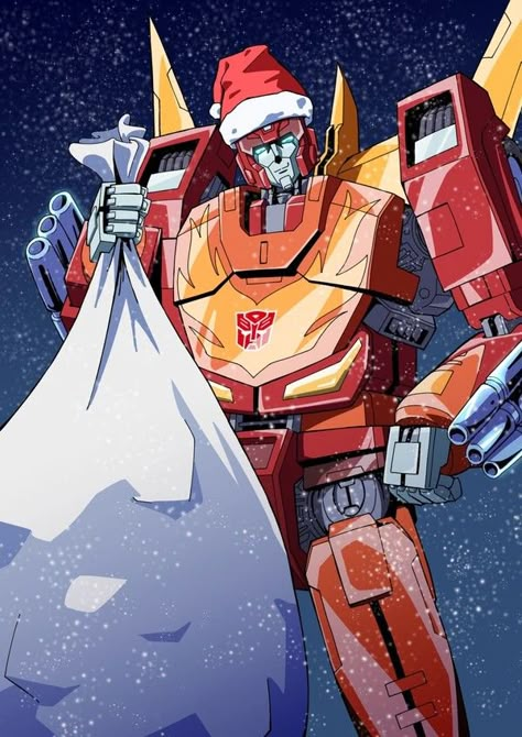 Transformers / X-mas Christmas Transformers Pfp, Christmas Transformers, Transformers Christmas Art, Transformers Christmas, Rodimus Prime, Transformers Cyberverse Hot Rod, Transformers Energon Optimus Prime, Transformers Lord Straxus, Transformers Wallpaper