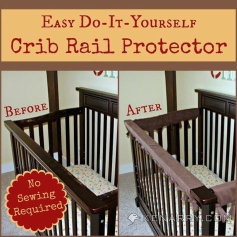 Crib Rail Guard, Crib Protector, Diy Crib, Crib Rail Cover, Teething Baby, Crib Rail, Baby Proofing, Baby Makes, Everything Baby