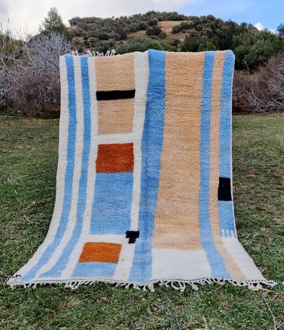 Genuine Beni Ourain Rugs– East Perry Floor Rugs Bedroom, Rugs Bedroom, Bohemian Room, Beni Rugs, Beautiful Rugs, Bedroom Floor, Berber Rugs, Natural Area Rugs, Summer 22