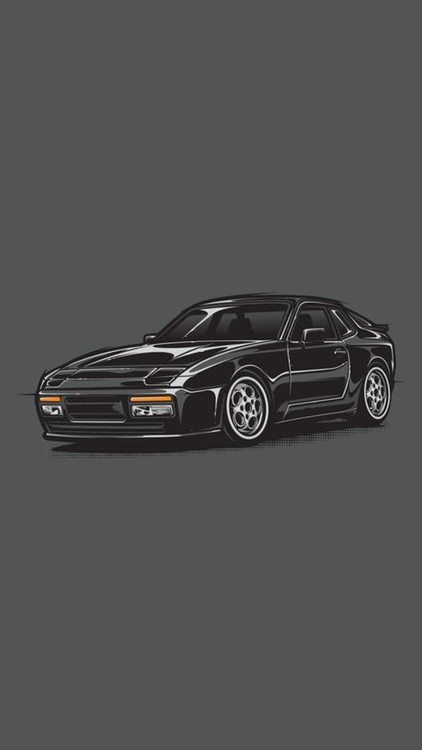 Porsche 944 Wallpaper, Transport Illustrations, Porsche 924, Jdm Wallpaper, Cool Car Drawings, Porsche 914, Automotive Marketing, Porsche 964, Car Vector