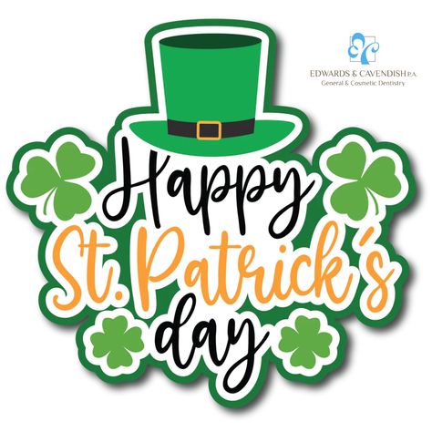 Happy belated St. Patrick's Day from @EdwardsandCavendish Dentistry! We hope your day was filled with luck, laughter, and of course, plenty of green. Just remember, while you're enjoying all those festive treats, don't forget to take care of your teeth. We're always here to help you keep that smile shining bright. Cheers to a happy and healthy St. Patrick's Day! San Patrick Day, Sant Patrick, Birthday Scrapbook Pages, St Patricks Day Wallpaper, St Patricks Day Clipart, Happy Patrick Day, San Patrick, Back To School Art, Scrapbook Titles