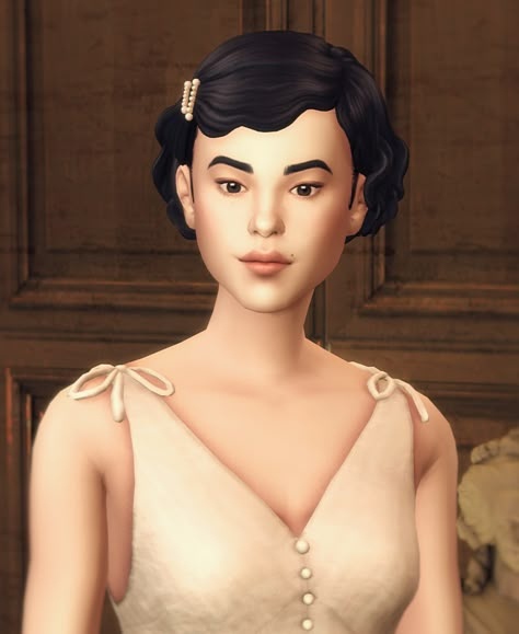 Vintage with Pearl | Patreon Sims 4 Cc 1930s Hair, Sims 4 Cc Vintage Makeup, Sims Cc Bonnet, Sims 4 1930s Hair, Sims 4 20s Hair, Sims 4 Historical Cc Patreon, Sims 4 Cc Maxis Match Vintage Hair, Sims 4 30s Cc, Sims 4 1920s Hair