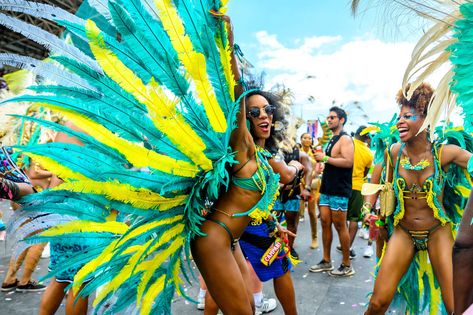 How to Celebrate Carnival in Trinidad and Tobago - Thrillist Trinidad And Tobago Carnival Costumes, Trinidad And Tobago Carnival, Port Of Spain Trinidad, Indie Baby, Soca Music, Carnival Girl, Trinidad Carnival, Caribbean Carnival, Trinidad Tobago