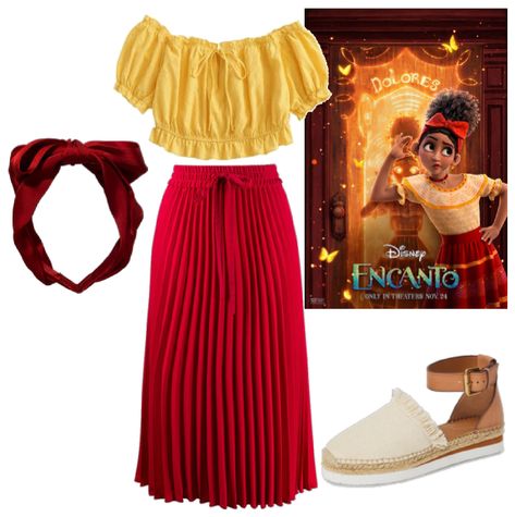 dolores Outfit | ShopLook Colombia Outfits Fashion, Encanto Outfits, Encanto Costumes, Disneyworld Outfits, Creative Halloween Costumes Diy, Disney Outfits Women, Disney Themed Outfits, Disney Inspired Fashion, Character Inspired Outfits