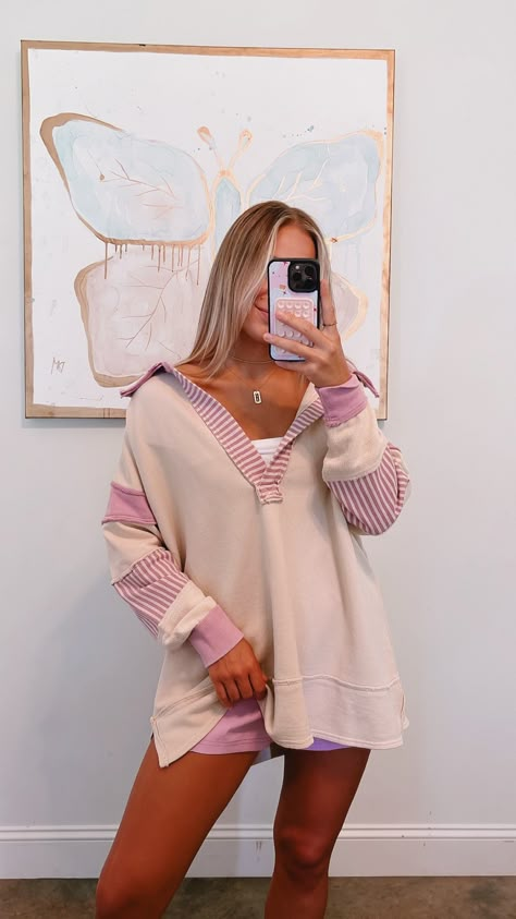 Clean Prep Polo curated on LTK No Neckline Shirt, Cute Boutique Outfits, Comfy Cute Outfits Spring, Nanny Outfit Ideas Casual, Nannying Outfits, Trendy Clothes For Women Casual, Grand Millennial Outfits, Cute College Fits, Comfy Casual Outfits Summer