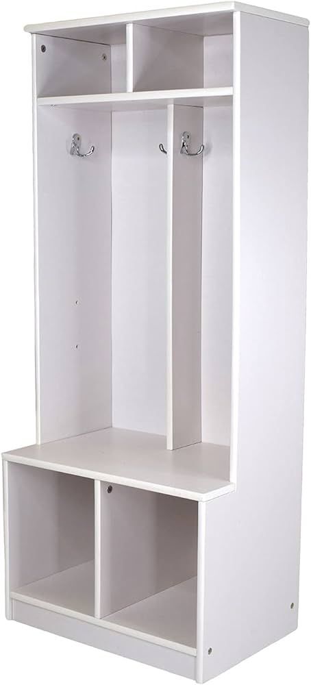 Little Partners Two Cubby Kids Wooden Locker – Six Storage Sections – Durable Construction (Earl Grey) (Soft White) : Amazon.ca: Home Laundry Room Cubby Storage, Kids Cubbies, Wooden Lockers, Storage Locker, How To Store Shoes, Cubby Storage, Rooms To Go, Built In Bench, Earl Grey