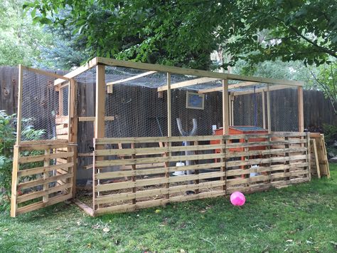 Chicken Coop Ideas Diy Easy Pallets, Fence Panel Chicken Coop, Pallets Chicken Coop Ideas, Wooden Pallet Chicken Coop, Chicken Coop Made With Pallets, Chicken Coop From Pallets Diy, Chicken Coop Ideas With Pallets, Easy Pallet Chicken Coop, Pallet Chicken Coop Ideas Diy