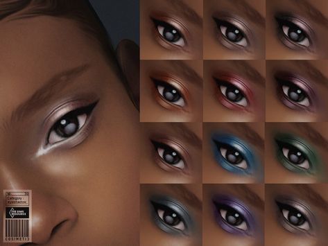 Ts4 Makeup Cc Eyeshadow, Sims 4 Eyeshadow Cc, Mod Eyeshadow, Sims 4 Eyeshadow, Sims 4 Cc Eyes, Makeup Cc, Cc Mods, Free Sims 4, The Sims 4 Packs