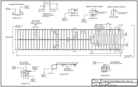 https://flic.kr/p/8P2XzA | Shipping Container Drawings Container Drawing, Shipping Container Dimensions, Container Van, Shipping Container Architecture, Shipping Container Design, Iso Container, Home Engineering, Used Shipping Containers, Sea Containers