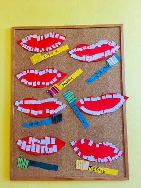 Brush Teeth Preschool Activity, Tooth Brush Craft Preschool, Dentist Preschool Activities, Health Preschool Activities, Dental Health Preschool Activities, Dental Health Preschool Crafts, Dental Health Crafts, Dental Health Preschool, Dental Health Activities