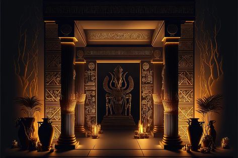 Pyramid Interior, Egypt Background, Sauna Bathroom Design, Notebook Wallpaper, Egypt Aesthetic, Egyptian Temple, Anime Places, Photo Room, Slide Background