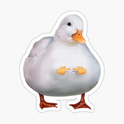 "Cute Duck Meme" Sticker for Sale by Mashz | Redbubble Cute Duck Stickers, Emojis Random, Duck Meme, Duck Stickers, Imessage Sticker, Gay Sticker, Cute Duck, Meme Design, Meme Stickers