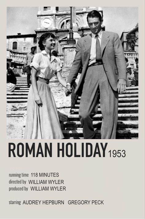 Roman Holiday Movie, Terrence Loves You, Film Polaroid, Posters Minimalist, Iconic Movie Posters, Girly Movies, Film Posters Minimalist, Black And White Movie, Happy End