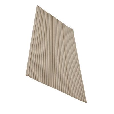 Introducing our flexible style roll, 106" x 24" Flexible Fluted Semi-Circle Wood Shiplap Wood Wall Paneling, 3D Wall Paneling for Interior Wall Décor. This meticulously crafted fluted wall panel, featuring a laminate finish and a distinct ridge pattern, offers a wallet-friendly alternative to expensive solid wood tambour panels. Combining affordability with sophistication, it showcases an enchanting fluted design highlighted by a timeless ridge pattern on the front surface. The laminate finish is carefully designed to authentically replicate the warmth and charm of real wood, ensuring a visually captivating result while enhancing durability and simplifying maintenance. Say goodbye to the high costs of solid wood tambour panels and embrace our budget-friendly solution. Despite its affordabi Fluted Panel, Replacing Wood Paneling With Dry Wall, Filling In Wood Paneling Grooves, Faux Wood Slat Wallpaper, Curved Fluted Panel, Concave Fluted Panel, Wood Shiplap Wall, Interior Wall Decor, 3d Wall Panels