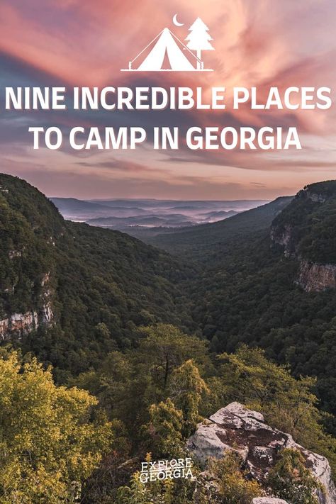 Backpacking Checklist, Georgia State Parks, Cloudland Canyon, Gorges State Park, Georgia Coast, Georgia Vacation, Camping Sites, North Georgia Mountains, Georgia Travel