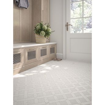 Boutique Stone Lattice Cream 11-in x 11-in Honed Natural Stone Limestone Honeycomb Patterned Floor and Wall Tile (0.825-sq. ft/ Piece) LW22081151 at Lowes.com Mosaic Floor, Shop Boutique, Mosaic Flooring, Honeycomb Pattern, Stone Pattern, Marble Mosaic, Floor Patterns, Floor And Wall Tile, Classic Pattern