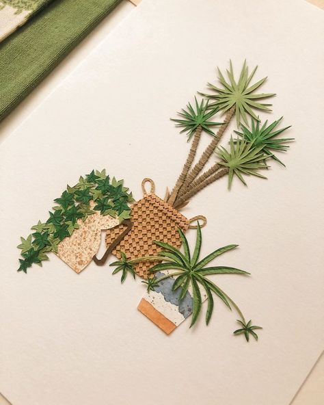 Tania Lissova, Fig Trees, Date Palm, Bee Cards, Interior Illustration, Quilling Cards, Punch Art, Fig Tree, Paper Cut Art