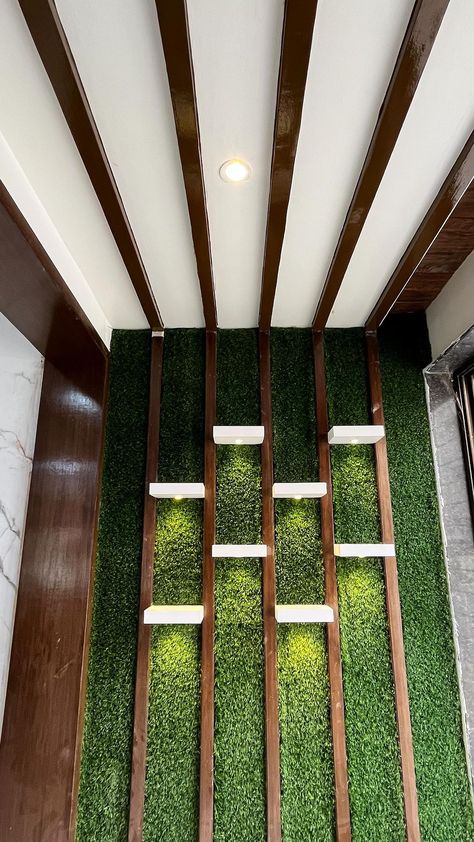 HS interiors’s Instagram profile post: “Artificial grass used for display unit For ongoing bungalow project @pune @interiorshs @interiorshs @interiorshs @id_hitesh_sharma @ . . .…” Backyard Tv, Outdoor Tv Setup, Garden Cinema, Corner Porch, Tv Solutions, Cinema Outdoor, Deck Lounge, Outdoor Tv Mount, Patio Tv