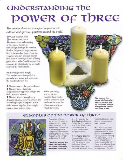 The power of 3 – Witches Of The Craft® The Power Of Three, Power Of Three, Magia Das Ervas, Wiccan Magic, Witch Spirituality, Magic Spell Book, Wiccan Witch, Easy Drawing Tutorial, Magick Spells