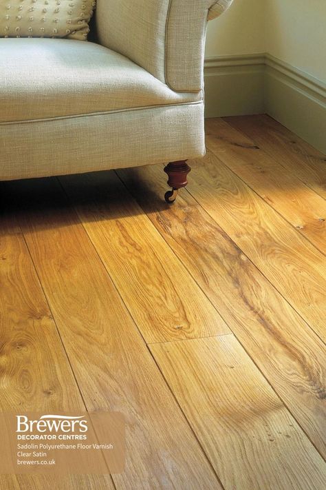 Varnishing your hardwood floor is a great way to enhance its durability and beauty. Varnishes are resilient and can withstand regular mopping, making them ideal for kitchens, bathrooms, and high-traffic areas. You can choose from clear or coloured finishes, available in various sheen levels to suit your style. Follow the link for more expert tips on redecorating your wooden floor. Polyurethane Floors, Wooden Floors, Wooden Floor, Dark Stains, Exterior Wood, Painted Floors, Floor Finishes, Wooden Board, Wooden Flooring