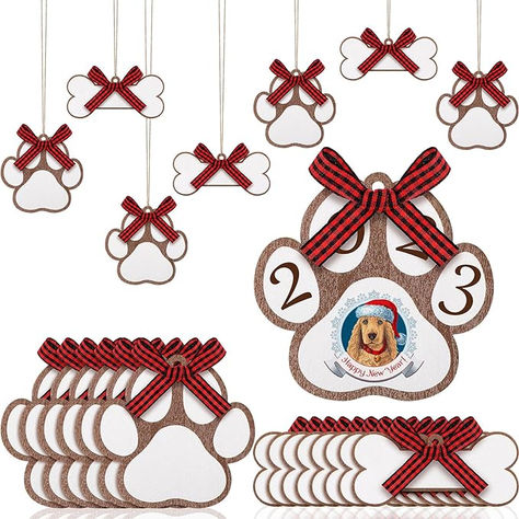 36 Pcs Christmas Dog Bone Wood Crafts Dog Paw Cutouts Wooden Tags Wood DIY Projects Hanging Ornaments Gift Tags Dog Bone Ornaments DIY Craft Embellishments with Bow Knot for Home Party (Black, Red) Dog Bone Ornaments, Wood Diy Projects, Craft Embellishments, Wooden Tags, Bow Knot, Dog Bone, Ornament Crafts, Dog Paw, Home Party