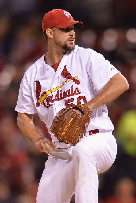 Starting pitcher Adam Wainwright pitches against the Colorado Rockies in St. Louis... first inning. 9-12-14 Adam Wainwright, Baseball Ticket, Cardinals Game, St Louis Cardinals Baseball, Baseball Love, Packers Fan, Cardinals Baseball, Son In Law, Pro Sports