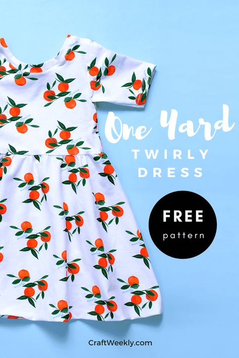 Twirly Dress, Girls Dress Sewing Patterns, Sewing Projects Clothes, Girl Dress Pattern, Dress Patterns Free, Trendy Sewing, Girl Dress Patterns, Beginner Sewing Projects Easy, Sewing Projects For Beginners