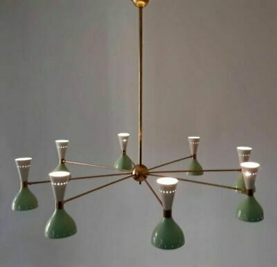 This starburst light fixture is made with UL approved parts. Light bulbs are not included. Ceiling canopy can be adjustable at different angles so you can hang this chandelier from slopped ceiling. Mid Century Light Fixtures, Mid Century Ceiling Lamp, Mid Century Modern Chandelier, Starburst Light, Mid Century Chandelier, Metal Lamp Shade, Mid Century Modern Lighting, Italian Chandelier, Chrome Chandeliers