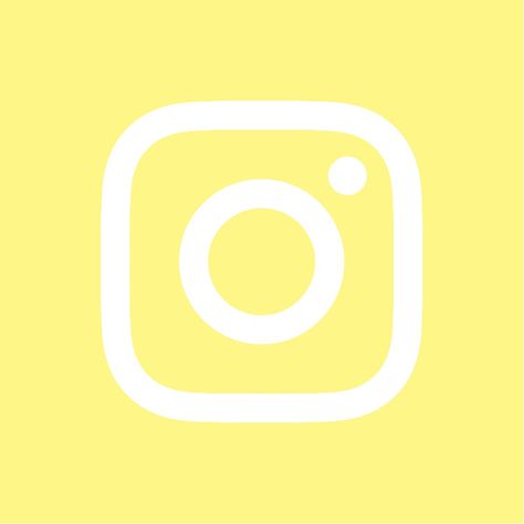 Logo Yellow, Instagram Icon, Yellow Theme, Instagram Widget, Yellow Iphone, Ios App Icon Design, Ios App Icon, App Logo, Instagram Logo