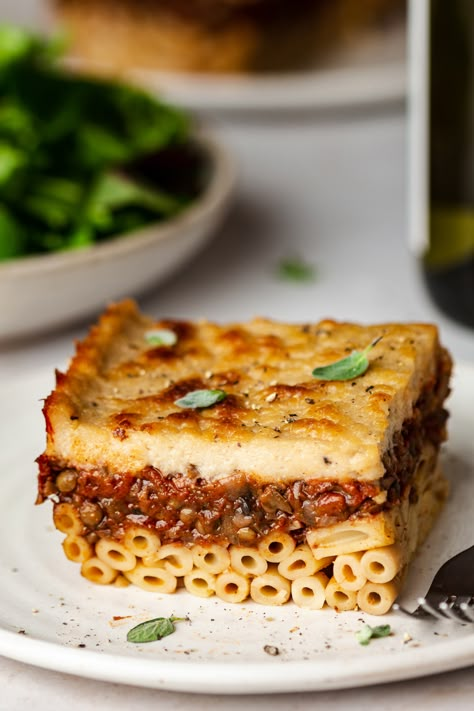 Vegan Pastitsio, Vegan Hot Cross Buns, Greek Lasagna, Lazy Cat Kitchen, Vegan Greek, Cat Kitchen, Vegan Lasagna, Food Plan, Lazy Cat