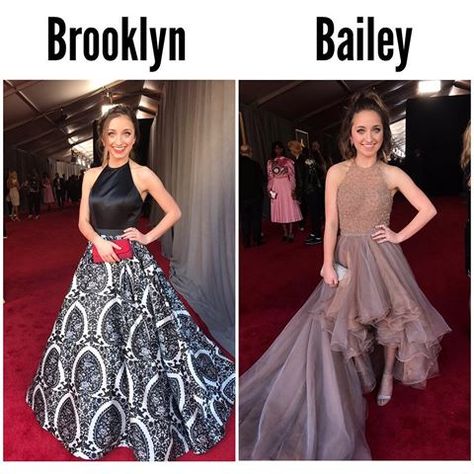 Brooklyn And Bailey Outfits, Brooklyn Mcknight, Grade 8 Grad Dresses, Bailey Mcknight, Jess And Gabe, Collins Key, Famous Twins, Merrell Twins, Dream Prom Dress