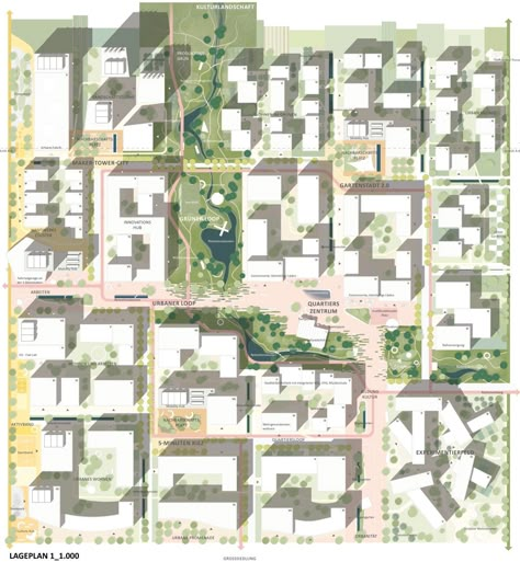 Stadtbaupuzzle – Future Loops – Berlin
Internationaler Wettbewerb – 2. Preis
Lageplan M 1:1000
Büro: ISSS research | architecture | urbanism 
Sabatier Schwarz Architekten PartGmbB Grid Architecture, Site Plan Design, Photoshop Landscape, Urban Design Graphics, Urban Design Architecture, Urban Design Concept, Urban Design Plan, New Urbanism, City Layout