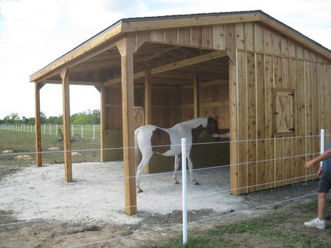 photos of equine loafing sheds | Simpson Barns: Listed in Horse Barn Construction Contractors in Dallas ... Pasture Shelter, Small Horse Barns, Horse Shed, Horse Farm Ideas, Loafing Shed, Small Barns, Horse Shelter, Horse Barn Plans, Diy Horse