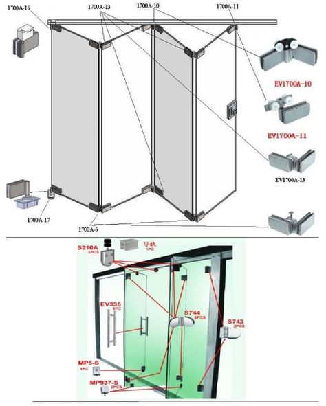 Stainless steel Glass folding door fitting or glass door accessories Folding Glass Doors, Mobile Home Porch, Folding Door, Back Porch Ideas Covered, Door Fittings, Door Detail, Small Porches, Back Porch Ideas, Folding Doors