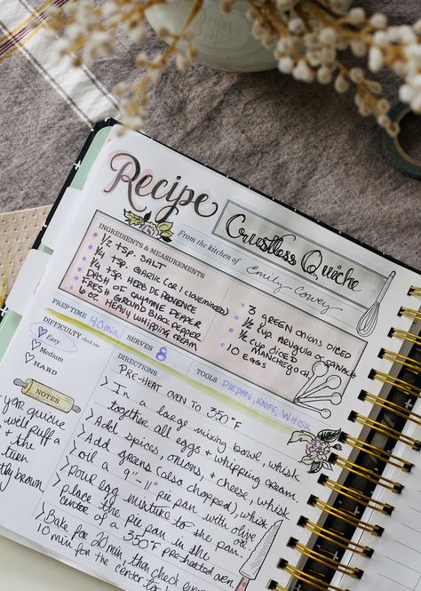 Recipe Writing Ideas, Cookbook Journal Ideas, Recipe Design Ideas, Handwritten Recipe Book, Home Made Recipe Book, Recipe Scrapbook Homemade Cookbook, Diy Recipe Book Homemade Cookbook, Cute Recipe Book Ideas, Cook Book Ideas