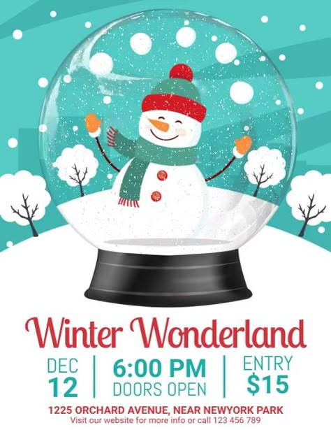 Winter Posters School, Winter Poster Ideas, Winter Poster Design, Winter Wonderland Poster, School Event Poster, Winter Wonderland Ball, Stuco Ideas, Snow City, Prom Posters