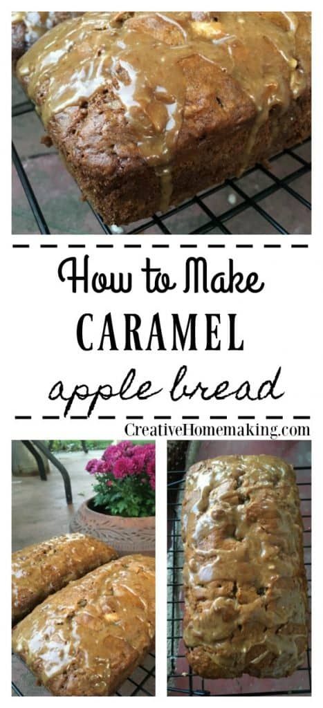 Apple Quick Bread, Caramel Apple Bread, Homemade Caramel Apple, Fall Bread Recipes, Puding Roti, Apple Bread Recipe, Caramel Apples Homemade, Easy Caramel, How To Make Caramel