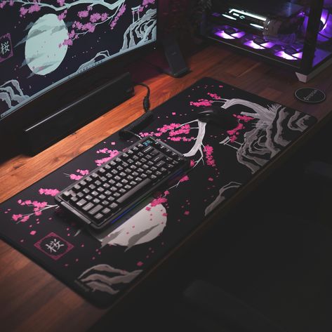 Top seller for a reason... 🌸 . . . . #setup #tech #mousepad #hystar #esports #smallbusiness #desksetup #keyboard #wallart #deskpad #gaming #gamingtech #gamingsetup #colorscheme #gamer #gamingpc #gamersofinstagram #gamingsetups #gamingcompany #gamingbrand #funny #premiumbrand #deskmat #artisan #desksetups #gamingperformance #coiledcable #packaging #luxury #blackandgold Printify Ideas, Desk Pads, Gaming Tech, Pc Desk, Gaming Desktop, Future World, Desk Set, Desk Setup, Pc Gamer