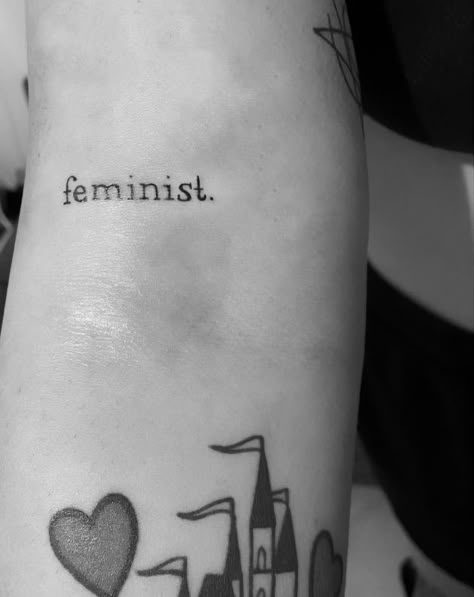 #aesthetic #smalltattoo #littletattooideas #littletattoo #smalltattooideas #feminist #feministtattooideas #womentattoo #womentattooideas #tattooideas #tattooideasforwomen #flashtattoo #tattooart #tattooartist #tattoosforwomen #fineline #finelinetattoo Tattoo For Feminists, Womanist Tattoo, Feminist Flash Tattoo, Feminist Quote Tattoo, Women Rights Tattoo, Smash The Patriarchy Tattoo, Tattoo Ideas Feminist, Feminine Patchwork Tattoo, Simple Uterus Tattoo