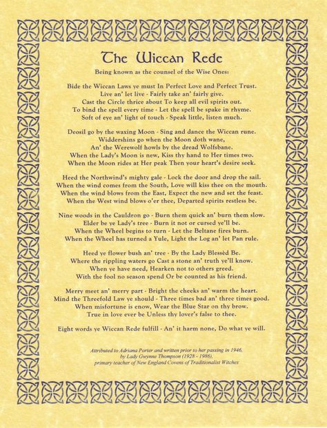 Wiccan Rede Full, The Wiccan Rede, Witchcraft Rules, Augury Witch, Celtic Witchcraft, Wiccan Runes, Wiccan Quotes, Wiccan Beliefs, Witchy Business