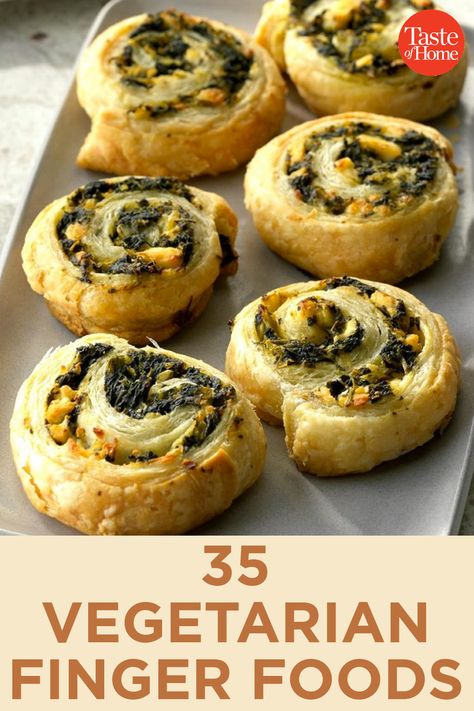 35 Vegetarian Finger Foods For Your Next Party Vegetarian Finger Food, Creative Appetizers, Veggie Appetizers, Vegetarian Party Food, Vegetarian Party, Vegetarian Treats, Vegetarian Appetizer, Finger Foods Party, Savory Bites