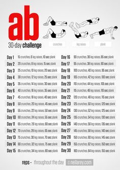 30 Day Ab Challenge Abs In A Week, 30 Day Ab Challenge, Sixpack Workout, Core Challenge, 30 Day Abs, Belly Pooch, Ab Challenge, Squat Challenge, 30 Day Fitness