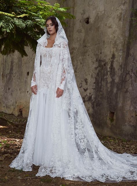 Calla Blanche, Lace Wedding Veil, Wedding Cloak, Boho Wedding Dresses, Fairy Wedding Dress, Cape Wedding Dress, Wedding Veils Lace, Wedding Cape, Wedding Dress With Veil