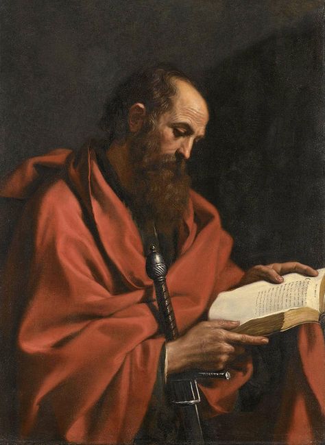 Saint Paul The Apostle, Resurrected Christ, Baroque Artworks, St Paul The Apostle, Portraits Male, Baroque Era, The Power Of Belief, Paul The Apostle, Inner Conflict