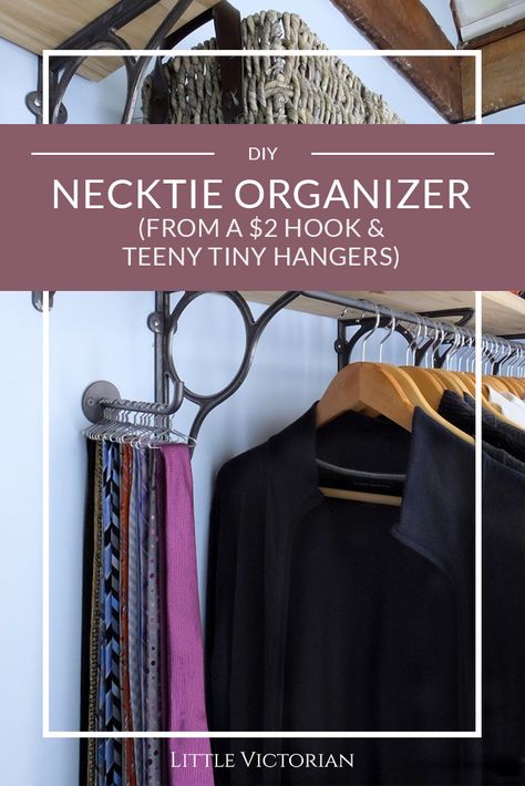 Tie Hanger Ideas Diy, Neck Tie Storage Ideas, Diy Neck Tie, Tie Organizer, Tie Storage, Tie Holder, Tie Hanger, Expensive Stones, Diy Projects Gifts