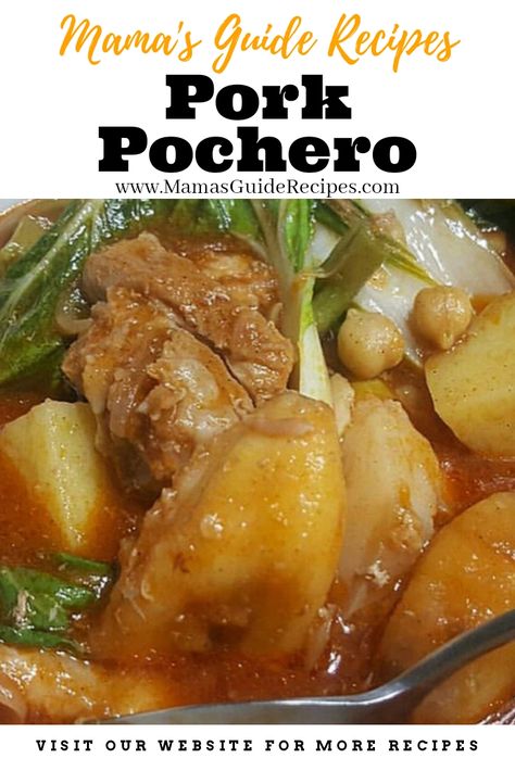 Pochero Recipe Beef, Pork Pochero Recipe, Chicken Pochero Recipe, Filipino Soup Recipes, Filipino Pork Recipes, Pork Soup Recipes, Recipes Using Pork, Pork Soup, Bacolod