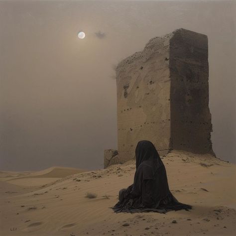 PARSIFEL (@Parsifel1) on X Balduino Iv, Dark Waves, Desert Aesthetic, Desert Art, Fantasy Places, Graphic Design Tips, Fantasy Inspiration, Surreal Art, Dark Fantasy Art