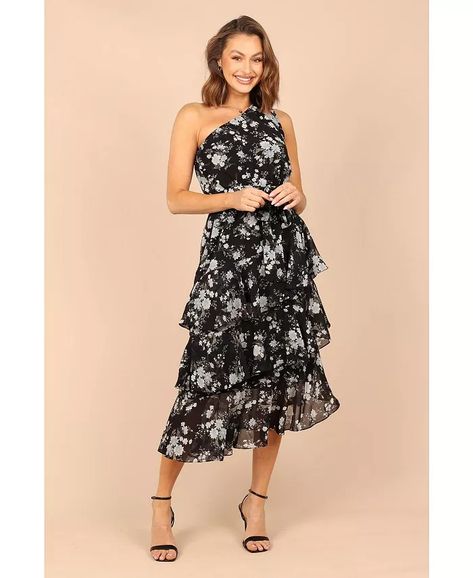 Petal and Pup - Petal And Pup, Usa Dresses, Tiered Midi Dress, Tiered Maxi Dress, Midi Length Dress, Skirt Design, Floral Midi Dress, Black Midi Dress, Black Maxi Dress