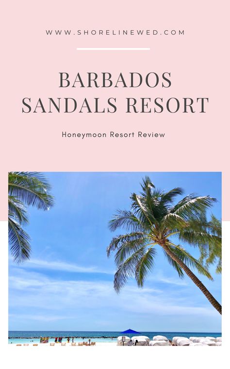 Barbados Sandals Resort is a perfect romantic getaway. If you are looking for tropical honeymoon destinations, this Barbados luxury resort is a perfect option. Read through Taylor and Will's honeymoon review, and start planning your own. Sandals Grenada, Sandals Barbados, Tropical Honeymoon Destinations, Barbados Resorts, Tropical Honeymoon, Caribbean Resort, Sandals Resorts, Honeymoon Resorts, Inclusive Resorts