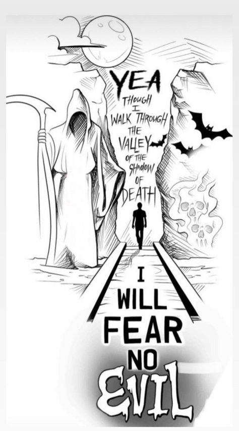 Men’s Arm Tattoos Meaningful, Men Tattoo Ideas Sketch, Though I Walk Through The Valley Tattoo Men, Chest Tattoo Men Ideas Full Sketch, Tattoo Outline Designs For Men, Play The Cards Youre Dealt Tattoo, I Fear No Evil Tattoo, Leg Sleeve Stencil Tattoo, Fear No One Tattoo Men